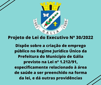 Projeto de Lei do Executivo Nº 30-2022