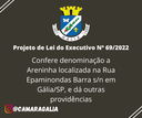 Projeto de Lei do Executivo Nº 69-2022