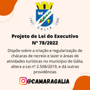 Projeto de Lei do Executivo Nº 78-2022