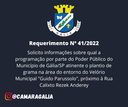 Requerimento Nº 41 de 2022